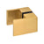 CRL Modern Gold Back-to-Back Paddle Door Knob, Commercial
