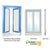 CRL Manual Flush Mount Bi-Fold Service Window - Custom Sizes & Colors