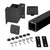 ** CRL Matte Black 42" 100 Series 90º Inside Fascia Mount Post Kit