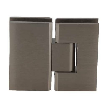 CRL Brushed Bronze Vienna 180 Series Glass-to-Glass Hinge - Elegant and Durable Design
