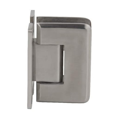 CRL 316 Brushed Stainless Steel Wall Mount 'H' Back Plate Hinge - Ultimate 037 Series
