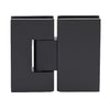Oil-rubbed bronze square glass-to-glass Vienna shower hinge (positive-close) SKU V1E7800RB