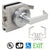 CRL Brushed Stainless Grade 1 Door Lever Lock Housing - Passage