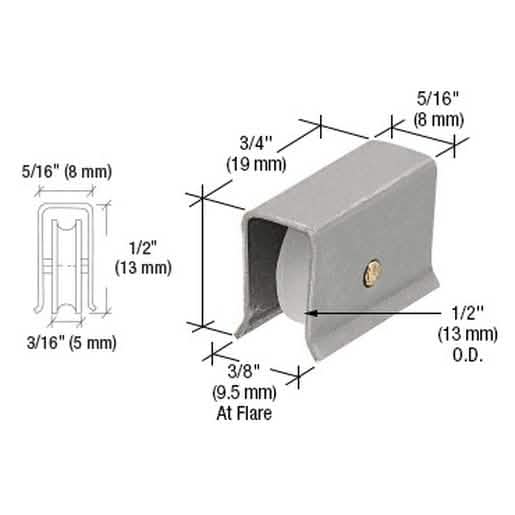 CRL Standard Nylon Assembly for H-Bars - Durable, Reliable, Easy Installation