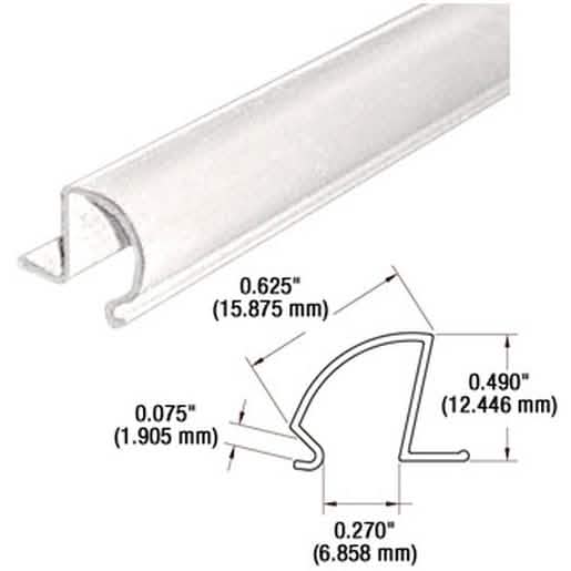 CRL White Plastic Conversion Bead 12'' for seamless drywall corner transitions.