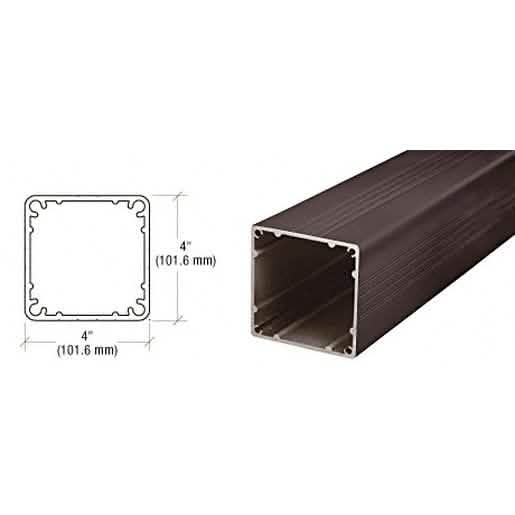 CRL Matte Bronze 4x4 Square Post, 36" Long - Durable, Stylish, and Modern Design
