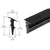 CRL Black 1/2" Roll-In Glazing Gasket Rubber Seal - 500 ft Roll