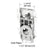 CRL Nylon Ball Bearing Wardrobe Door Roller Replacement