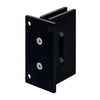 GEN537MBL matte black Geneva brass shower hinge for 8-12mm tempered glass, self-centering, 5 pre-set.