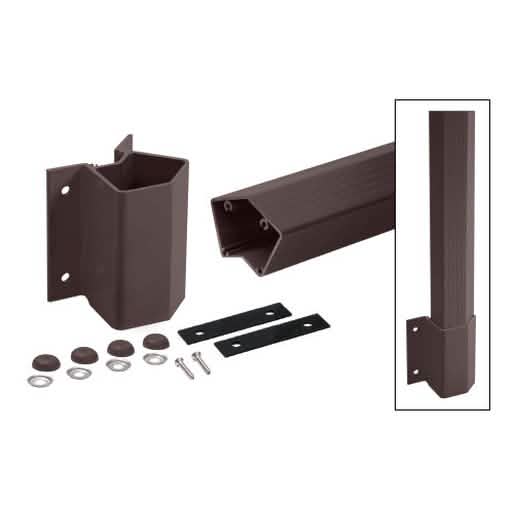 Matte Bronze 135° Fascia Mount Post Kit for CRL Series Rails, 48" - Image 1