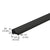 CRL Matte Black Tapered Threshold for Frameless Shower Doors