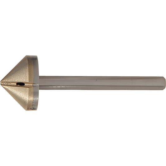 SDC112 diamond countersink, 1.5 in 90 metal-bond head with straight shank for glass, marble and granite