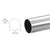 CRL Brushed Stainless Round Tube 2 in Dia x .050 in Wall, 98 in