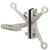 CRL Left-Hand 316 Stainless Steel 3-Arm Fin Mount Pivot Bracket