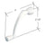 CRL White 3/8" Deep Replacement Window Crank Handle for Pella
