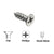 CRL #12 x 3/4 in Stainless Steel Flat Head Fascia & Base Plate Screws