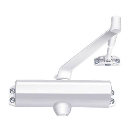 CRL White Grade 1 Spring Size 4 Surface Mount Door Closer - Durable and Efficient