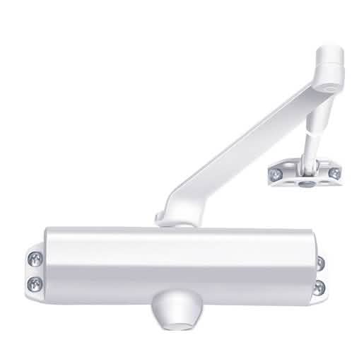 CRL White Grade 1 Spring Size 4 Surface Mount Door Closer - Durable and Efficient