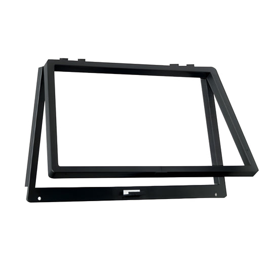 Black plastic screen wicket (SKU 828BL), 10-1/8 in 6-1/8 in rectangular access panel with snap-type latch