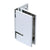 CRL Geneva 544 Polished Chrome Offset Backplate Shower Door Hinge