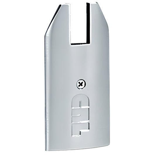 CRL DREC4TPS34 polished stainless steel tapered end cap for Wedge Lock door rail, fits 3/4" (19mm) glass.