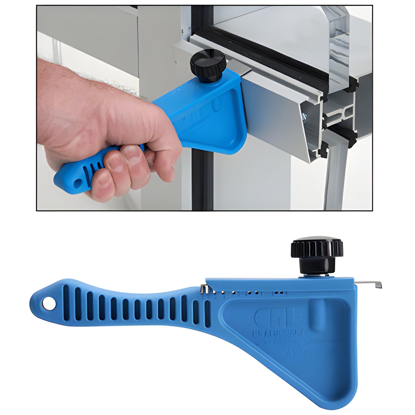 CRL FCR1 blue face cap remover tool with ergonomic handle for pressure-bar curtain wall face cap removal