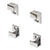 CRL Chrome 5/8 in Mirror Mounting Clip Set