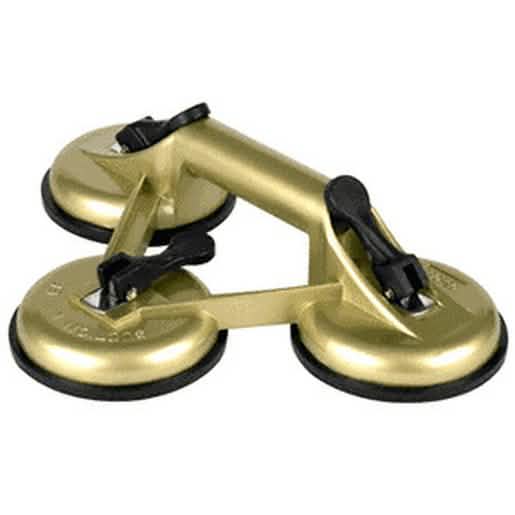 CRL Aluminum Triple Pad Vacuum Lifter - Heavy-duty glass handling tool with secure grip