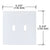 CRL Clear Acrylic Double Toggle Switch Plate