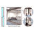 CRL Polished Stainless 2-Panel Overhead Double-Track Sliding Hardware