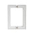 CRL Polished Chrome 6x6 Square Tubing Back-to-Back Door Pull