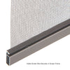 Black foam-core screen spline spool (SKU FSS225), 0.225" diameter, 500' roll-close-up of spool and cut end