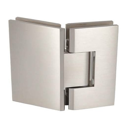 CRL Brushed Nickel Geneva 045 Series 135° Glass-to-Glass Hinge for Sleek Shower Design