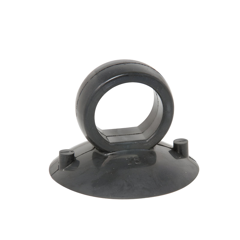 CRL Little Grabber Lifter VC1230 - black rubber single-finger suction cup glass lifter, 2-1/8" dia, 4 lb capacity