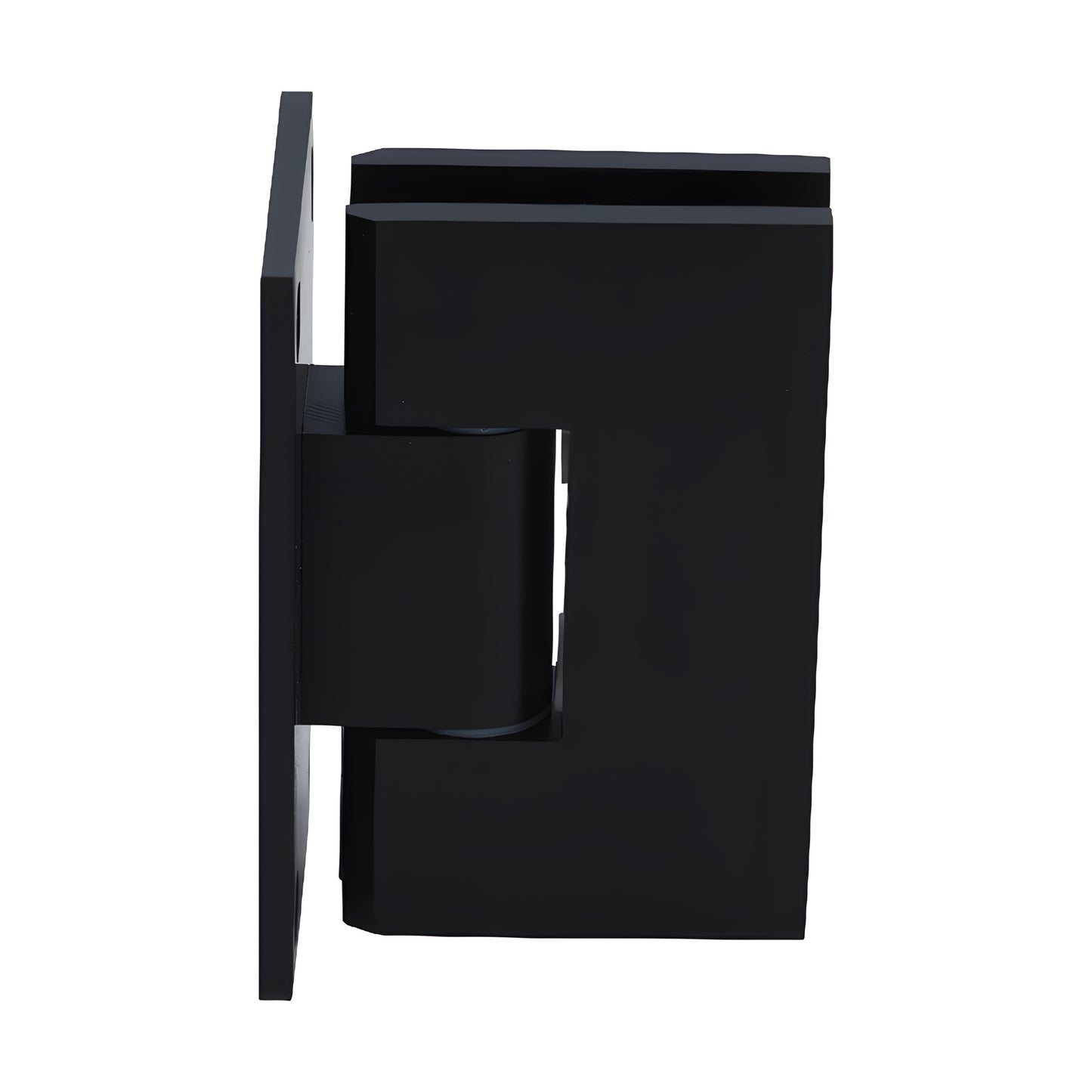 CRL Victoria wall-mount frameless shower door hinge, oil-rubbed bronze, for 3/8-1/2 in. glass. SKU VCT0370RB