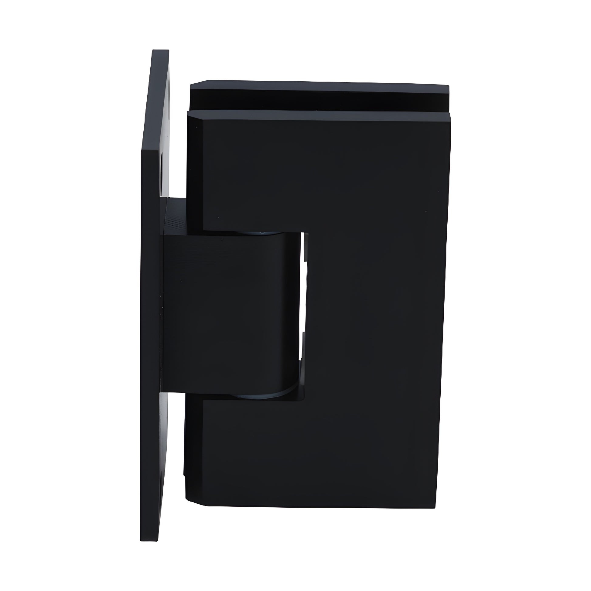 CRL Victoria wall-mount frameless shower door hinge, oil-rubbed bronze, for 3/8-1/2 in. glass. SKU VCT0370RB