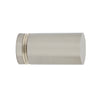 SDK212BN brushed nickel solid brass cylinder glass door knob, 3/4 in. dia, 1-1/4 in. projection, fits 1/4-1/2 in. glass
