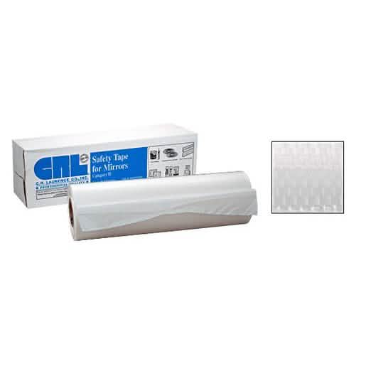 CRL White 60" Shatterproof Safety Tape for Mirrors - Durable, Category II Protection