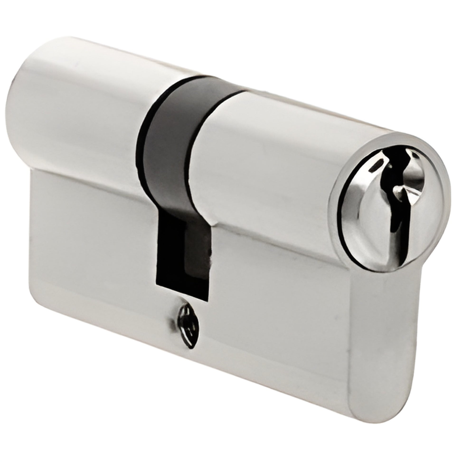 EC5BS brushed stainless extended-length Euro cylinder lock for glass doors, cylinder/cylinder, fits PTH311/EUR patch locks.