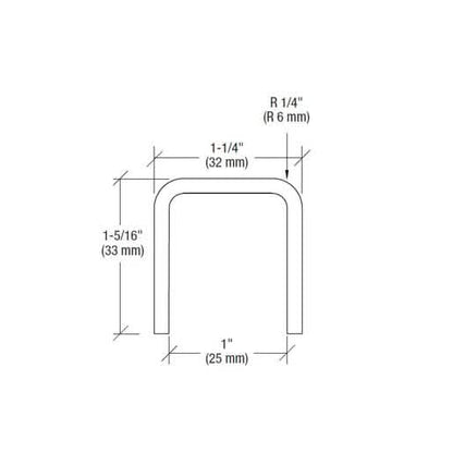 "CRL Matte Black Cap Rail for 3/4" Glass, 11 Gauge, 120" Length - Stylish & Durable Finish