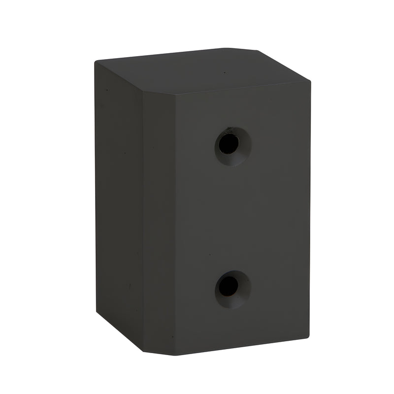 Matte bronze CRL surface-mount strike plate SKU 2095SPBRZ - rectangular post mount with two recessed holes.
