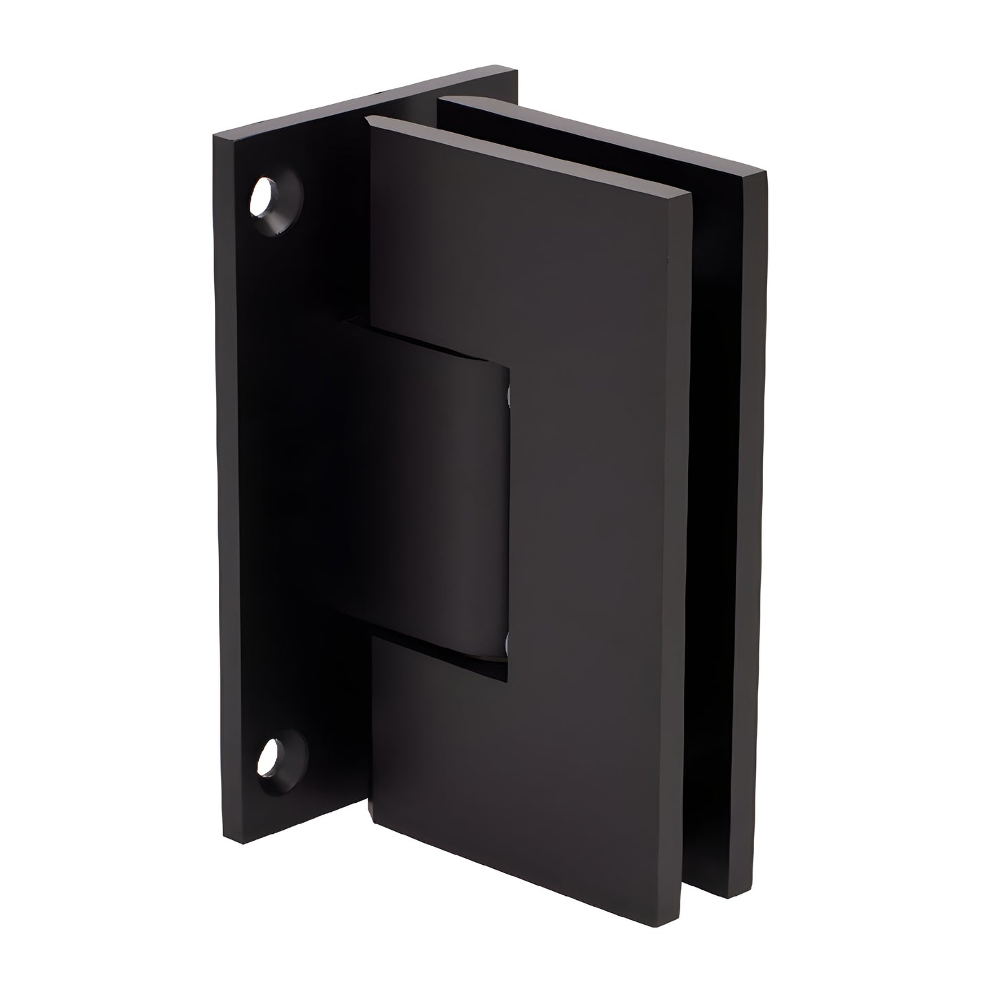 Oil-rubbed bronze Vienna positive-close shower hinge SKU V1E0670RB - solid brass wall-mount for 10-12mm tempered glass.