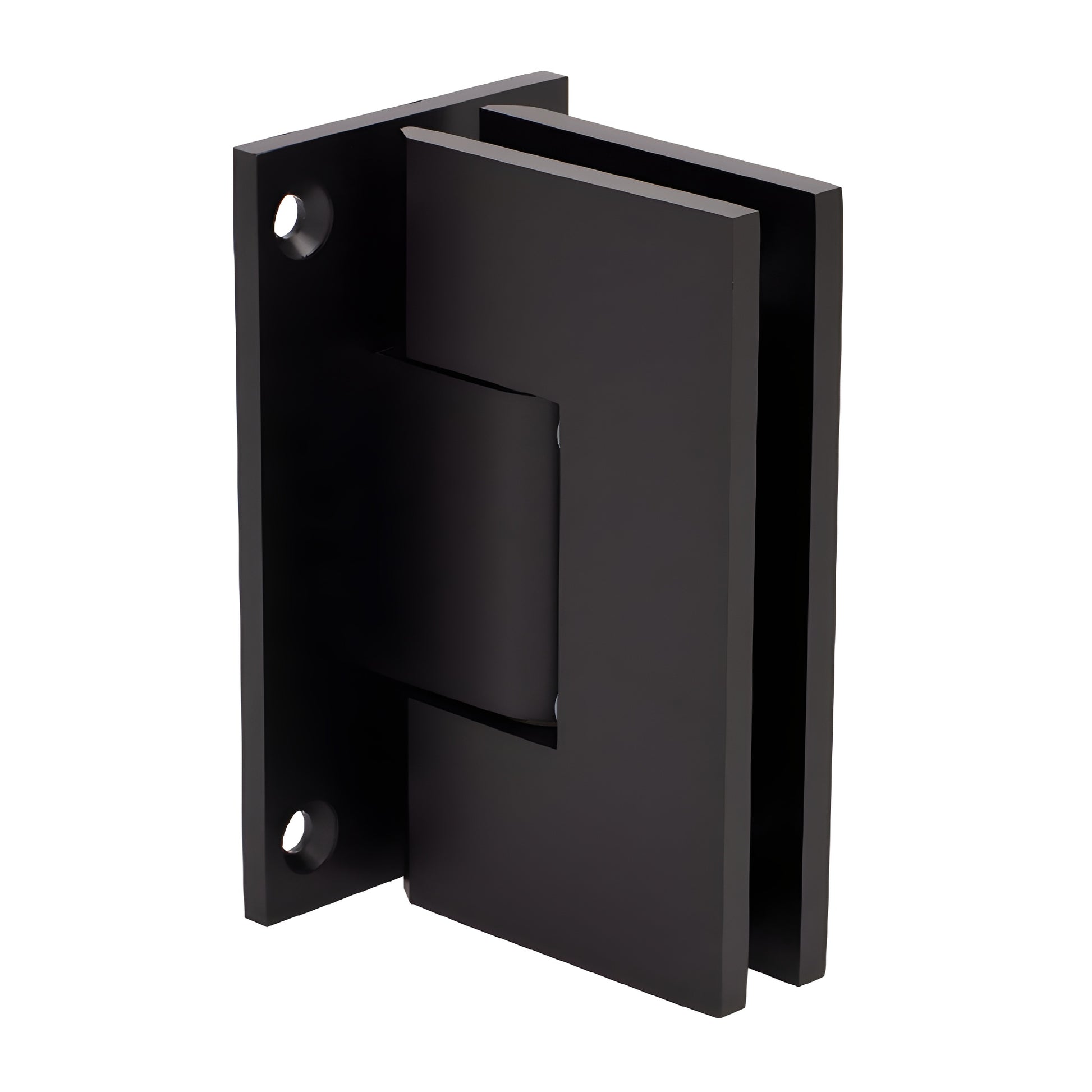 Oil-rubbed bronze Vienna positive-close shower hinge SKU V1E0670RB - solid brass wall-mount for 10-12mm tempered glass.