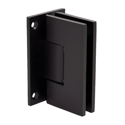 Oil-rubbed bronze Vienna positive-close shower hinge SKU V1E0670RB - solid brass wall-mount for 10-12mm tempered glass.