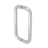Forged aluminum 1" straight pull handle, clear anodized, back-to-back set, 8" center-to-center. SKU M2165828