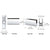 CRL Chrome Face Plate Clamp for 1/4"–5/16" Glass Panels