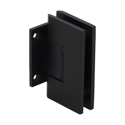 GEN0740RB oil-rubbed bronze Geneva wall-mount shower hinge for 8-12mm tempered glass, short back plate, solid brass.