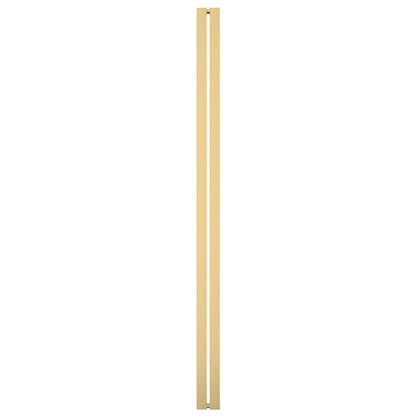 HPH601BBRZ brushed-bronze stainless steel I-Style square single-bar shower door handle, long back-to-back mount for 3/8 in. g