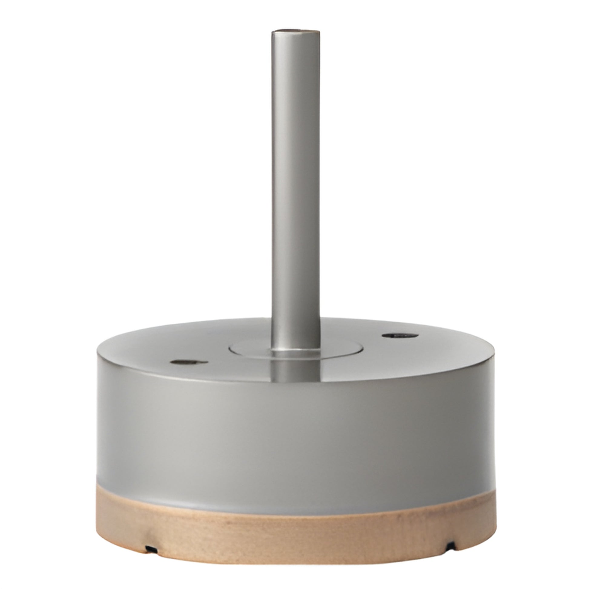 PD3 metal-bond diamond glass drill, 3 in diameter, 3/8 in straight shank, silver body with bronze cutting rim