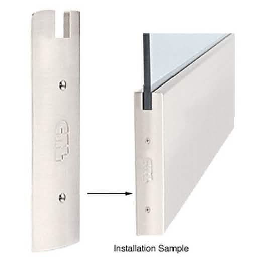 CRL Satin Anodized 10" Square End Cap for Sidelite Rail - Durable and Stylish Finish